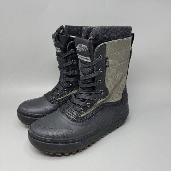 Vans MTE Standard Zip Snow Boots Snowboard Winter Black Green Mens Size 7 main image 8